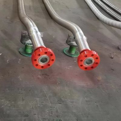 Kalite  3"900LB Flanged 3 1/2" ID High Pressure Coflexip Hose 5000 Psi Fire Retardant Hose For Oil Field API 16C fabrika