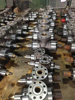 9 İnç Jikle Öldürme Manifoldu Ayarlanabilir Şok Valfli Kuyu Başı