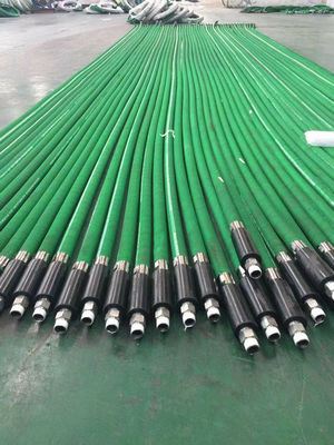 1&quot; NPT 5000PSI Yüksek basınçlı sondaj hortumu Yüksek Moleküler Polimer Ceket Tipi