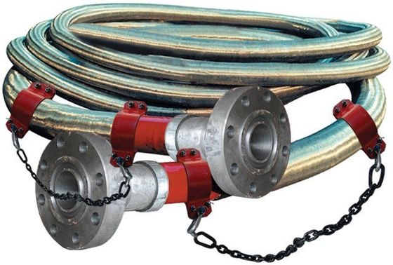 3 1/2 &quot;ID Yüksek Basınçlı Coflexip hortum 5000 Psi Petrol Alanı API 16C için Yangın Koruyucu Hortum