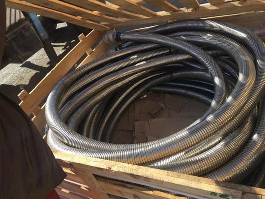 1 "10000psi Zırhlı Yangın Direnci BOP Kontrol Hortumu, 304 Paslanmaz Kapaklı Hammer Union Bağlantısı