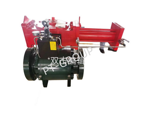 Diverter API 6D / 6A için 10 &quot; Flanged Bağlantı Hidrolik Top Valf