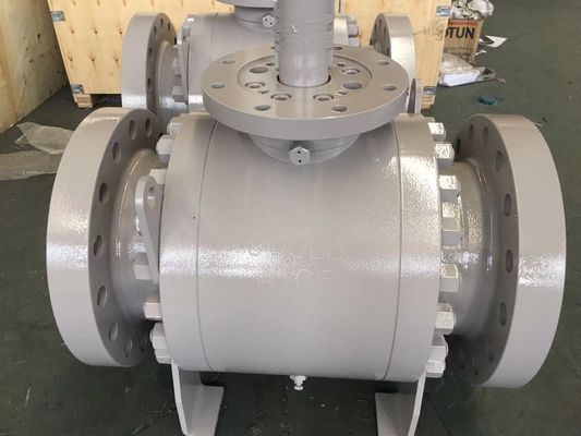 Hava kontrolü veya hidrolik kontrol ASME B16.34 Malzeme Diverter için hidrolik top valfi 12&quot; Sınıf 300/600/900 -46-250C